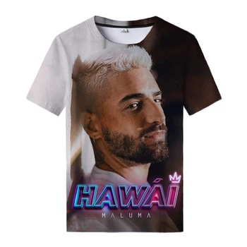 Maluma Hawai '3D Tisk T-shirt Maluma Vrh Priložnostne Ulične T-shirt Moški Hawai' Logotip Senpai T-shirt Kul Dame T-shirt