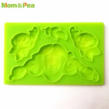 Mama&Grah GX279 Ženska Oblikovan Silikonsko Plesni Torto Dekoracijo Fondat Torto 3D Plesni, Hrana Razred