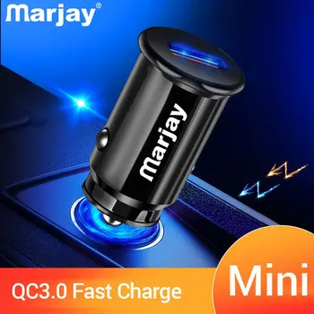 Marjay 18W Hitro Polnjenje 3.0 4.0 Hitro USB Avto Polnilec za Xiaomi mi 9 Huawei Samsung S8 iPhone X Tablični Telefon Polnilnik QC 3.0