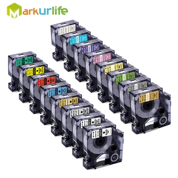 Markurlife 45013 45010 Združljiv Dymo D1 Nalepka Trak 12 mm 45018 40918 za Dymo LabelManager Maker 160 280 210 260P Tiskalnik za Etikete