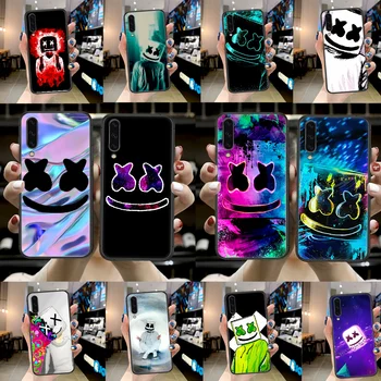 Marshmallow DJ Primeru Telefon Za Samsung Galaxy 3 5 7 8 10 20 20E 21S 30 30-IH 40 50 51 70 71 črni Pokrov Silikonski Nazaj Slikarstvo
