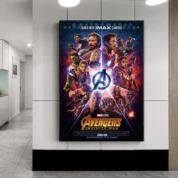 Marvel Avengers Black Widow Filmski Plakat Superheroj Infinity Vojne Platno Slikarstvo Print Film Wall Art Slika Otroci Soba Doma Dekor