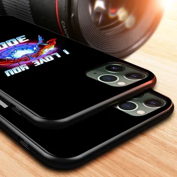Marvel Avengers Risanke Logotip Za Apple iPhone 12 11 XS Pro Max Mini XR X 8 7 6 6S Plus 5 SE 2020 TPU Silikon Black Primeru Telefon