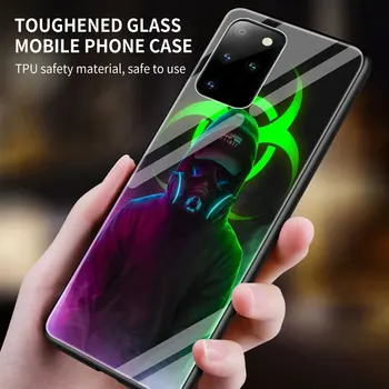 Maska Sevanja Biokemičnih označevalcev Stekla Primeru Telefon za Samsung Galaxy S20 S21 FE S10 Opomba 10 20 Ultra 5G 9 S9 Plus Kritje S10e