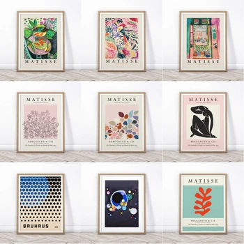 Matisse Plakat,Rjava Povzetek Plakat,Matisse Izrezi,Minimalistične Dekor,Skandinavskih Umetnosti,Povzetek Wall Art,Velikosti,Sodobno Tiskanje
