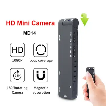 MD14 Mini Camcorder Magnetni 1080P HD Vizijo Zaznavanje Gibanja Mikro Kamera DV Majhna Mikro Cam