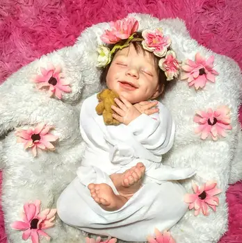 Mehke Silikonske Prerojeni Baby Doll Plesni Dodatki Veren Ročno 20 Palčni Kompleti DIY Spalna aprila Smeška