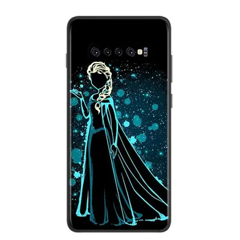 Mehko Kritje Elsa Princess Ariel Za Samsung Galaxy S20 S21 FE Ultra S10 S10e Lite S9 S8 S7 Rob Plus Primeru Telefon