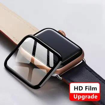 Mehko Stekla Za Apple Watch 6 5 4 mp 44 mm 40 mm iWatch series 3 42mm 38 mm 9D HD (Ne Kaljeno) Film Apple watch Screen Protector
