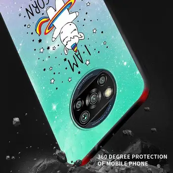 Mehko TPU Primeru Fundas Za Xiaomi Mi 11 Poco X3 NFC F2 Pro M3 M2 9T 10T Opomba 10 Lite Rainbow Unicorn Nazaj Lupini Kritje Coque Capa