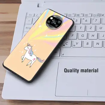 Mehko TPU Primeru Fundas Za Xiaomi Mi 11 Poco X3 NFC F2 Pro M3 M2 9T 10T Opomba 10 Lite Rainbow Unicorn Nazaj Lupini Kritje Coque Capa