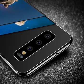 Mehko Črni Pokrov Skrbnikom Za Galaxy Samsung Galaxy S20 S21 FE Ultra S10 S10e Lite S9 S8 S7 Rob Plus Primeru Telefon