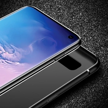 Mehko Črni Pokrov Skrbnikom Za Galaxy Samsung Galaxy S20 S21 FE Ultra S10 S10e Lite S9 S8 S7 Rob Plus Primeru Telefon