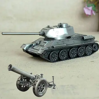 Metal Tank Topovi Model Domače Namizne Dekoracije Železa Obrti Retro Vojne Tank Otroci Igrače Bojevniki Napoleon Topovi, Model Tank