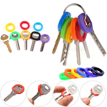 Mešane Barve Votlih Multi Color Gume Mehko Tipko Ključavnice, Ključi Skp Ključ Zajema Pokrivalo Keyring