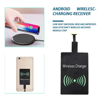 Micro USB Tip C Univerzalni Hiter Brezžični adapter Za Samsung huawei Za iPhone Za Android Qi Brezžično Polnjenje Sprejemnik