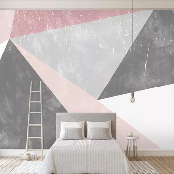 Milofi po meri 3D ozadje zidana Nordijska preprost povzetek skladu barvni blok v ozadju stene dnevna soba, spalnica dekoracijo slikarstvo