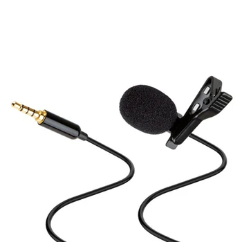 Mini 3.5 mm Jack Lavalier Mikrofon Kravato Proste Roke, pritrjevalni Mikrofon Za DSLR Prenosni Telefon, PC Lound Zvočnik Kamera Trajne Prenosni Mikrofon