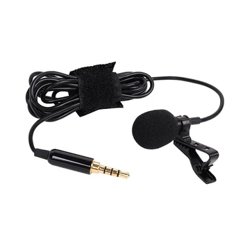 Mini 3.5 mm Jack Lavalier Mikrofon Kravato Proste Roke, pritrjevalni Mikrofon Za DSLR Prenosni Telefon, PC Lound Zvočnik Kamera Trajne Prenosni Mikrofon