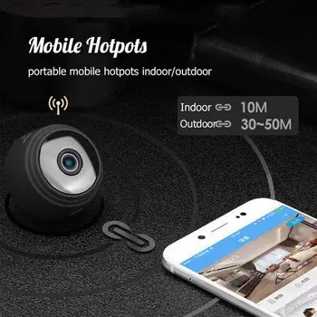 Mini Brezžična IP Kamera 2,4 GHz WiFi 1080P Home Security-Fotoaparat Noč Brezžično Daljinsko Zaznavanje Gibanja Video Brezžične IP Kamere