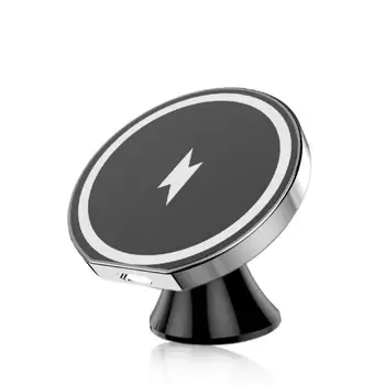 Mini Brezžični Polnilnik V Avtu z Magnetnim Polnilnik 15W Hitro Polnjenje Za IPhone 12 360-Stopinjski Multi-angle Hitro Polnjenje