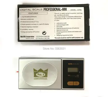 Mini Digitalno Tehtnico za Nakit 1479V 120g/0.1 Vroče Prodaje v Afriki