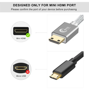 Mini HDMI Adapter Mini HDMI Moški-HDMI Ženski Kabel, 3D, 4K HDMI Podaljšek Pretvornik Za HDTV Multimedijski Prenosnik Mini HDMI Kabel