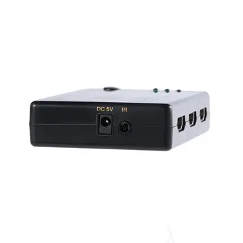 Mini HDMI-združljiv Preklopnik 4K 1080P 3 5 Vrata HDMI je združljiv Stikalo Izbirno Splitter Z Hub IR Daljinski upravljalnik