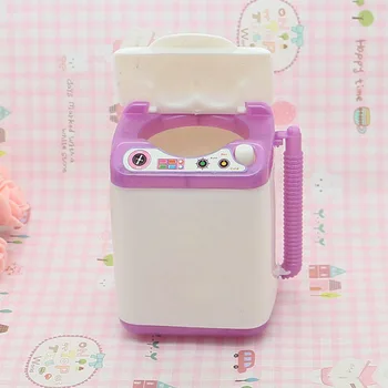 Mini ličila ščetke za čiščenje roza pralni stroj igrače pretvarjaj se igrajo otroci igrače za otroke, Pohištvo, Igrače, otroška dan darilo