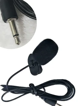 Mini Ovratnik Mikrofon 2,5 M za Avto Radio Jasno, 3.5 mm za PC Prenosni Mikrofon Black Vroče Prodaja S Kablom USB Anti-veter Skp