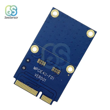Mini PCI-E PCI Express Dual USB Adapter mPCIe do 5 Pin 2 Vrata USB2.0 Pretvornik za USB, Wi-Fi Kartico, USB Flash Disk