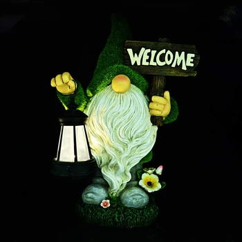 Mini Smolo Gnome Slika Kiparstvo S Sončno Luč Vrt Figur Palček Obrti Vrt Krajine Vrt Kip Dekoracijo