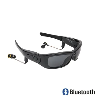 Mini sončna Očala, Fotoaparat z Bluetooth Slušalke Športne Video Snemalnik Polarizirana Objektiv Sonce Stekla 1080P video Kamere za Vožnjo Kolesarjenje
