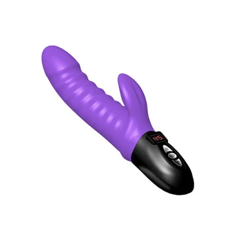 Mlsice 12 frekvenčni Vibrator z ogrevalno funkcijo Tekočimi kristali (LCD) penis Klitoris Dildo Vibratorji Sex Igrače za Ženske
