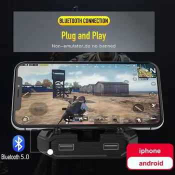 Mobilni Gamepad Krmilnika Gaming Tipkovnica Miška Pretvornik Za Android Ios Telefon Z RAČUNALNIKOM Bluetooth 5.0 Adapter Plug And Play