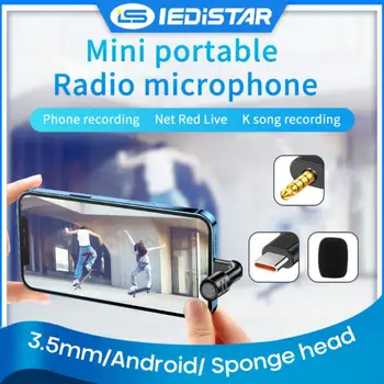 Mobilni Telefon Mikrofon 3,5 mm/tip-c Mobilnega Telefona V vrstico Mikrofona, Snemanje In Živo Zmanjšanje Hrupa Mikrofon