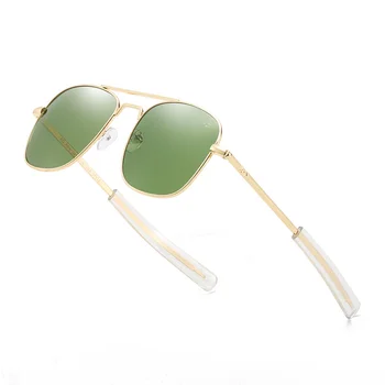 Moda Letalstva Ao Sončna Očala Moških Luksuzne Blagovne Znamke Oblikovalec Sončna Očala Za Moške Ameriški Vojaški Optično Steklo Objektiva Oculos