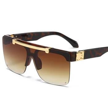 Moda Luksuzni Sončna Očala Ženske Blagovne Znamke Oblikovalec Unisex Flip Up Kvadratnih Steampun Moških Sončna Očala Moški Odtenki Kul Nekaj Modelov