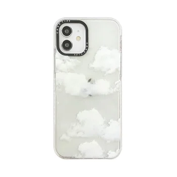 Moda Oblaki Vzorec Pregleden Mehko Telefon Primeru Za iPhone Mini 12 11 Pro Max SE 2020 7 8 Plus X XR XS Max Luksuzne blagovne Znamke Pokrov
