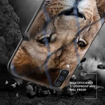 Moda Odbijača Ohišje Za Samsung Galaxy A50 A10 A20e A70 A30 A40 Mehko Telefon Kritje A20 A20s A10s Funda Slabe Fante Živali Lev Coque