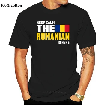 Moda Priložnostne Ohraniti Mirno Romunija Darilo Zastavo Tshirt Moški 2020 Naravnih Homme moška Majica s kratkimi rokavi O Vratu Harajuku