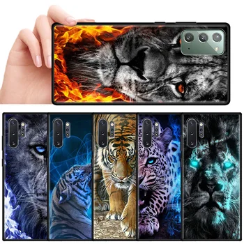 Moda Tiger, Lev Za Samsung Galaxy Note 20 Ultra 10 Lite S21 Plus S20 FE Mehko Telefon Primeru A51 S10 A71 A31 Shockproof Lupini Cas