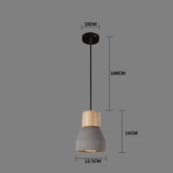 Moderna preprostost E27 LED Obesek luč Razsvetljava nordijska preprostost Viseče Luči Doma za izboljšanje konkretne dekoracijo Obesek l