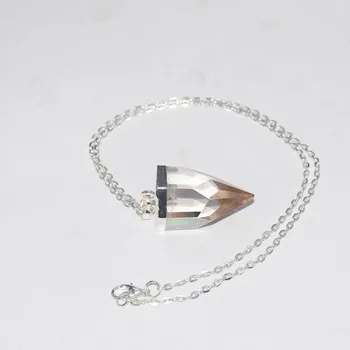 Modni Nakit Naravnega Kamna točki obesek verige ogrlica femme 2019 rock jasno, kristalno quartz ogrlica za ženske kot darila