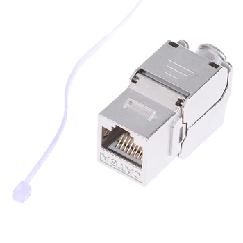 Modul Cat6A Zaščiteni FTP Kovinski Modula Omrežja Keystone Jack Konektor Adapter
