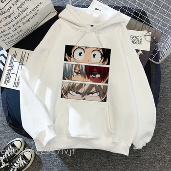Moj Junak Univerzami Hoodies Japonski Anime Bakugou Katsuki Moški Pulover S Kapuco Ulične Priložnostne Harajuku Sweatshirts Boku Ni Junak Univerzami