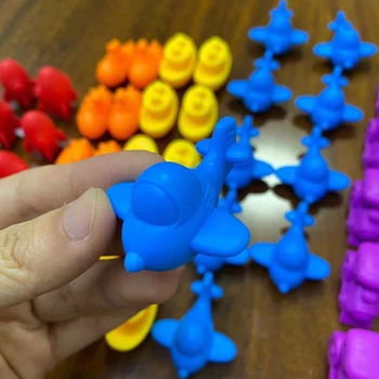 Montessori Mehke Gume Živali Mavrica Štetje Osnovne Kognitivne Igrače Otroška Razsvetljenje Nastavite Senzorično Interaktivna Igrača Darilo