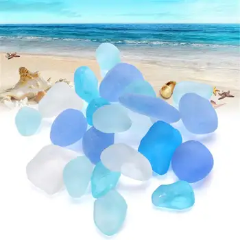 Morje, Plaža, Steklene Kroglice Večino Modra Vijolična Nakit Obesek Dekor 10-16mm Za Obrt nakit, izdelava ali Doma Vrt Poroko dekor