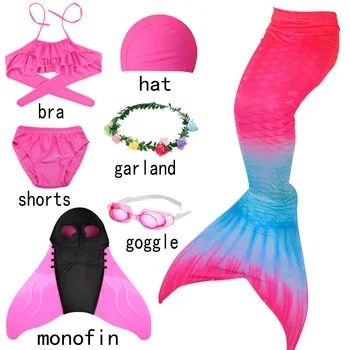 Morska deklica Rep Plaža, Bikini, Plavanje Oblačila Dekle, Plavanje Očala Plavutke maillot bain de fille