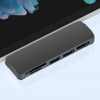Mosible Zvezdišče USB 3.0 Razširitvene Postaje Za Microsoft Surface Pro 4/5/6 Multi USB Na USB3.0 Vrat Združljive pomnilniške kartice SD / TF Spl